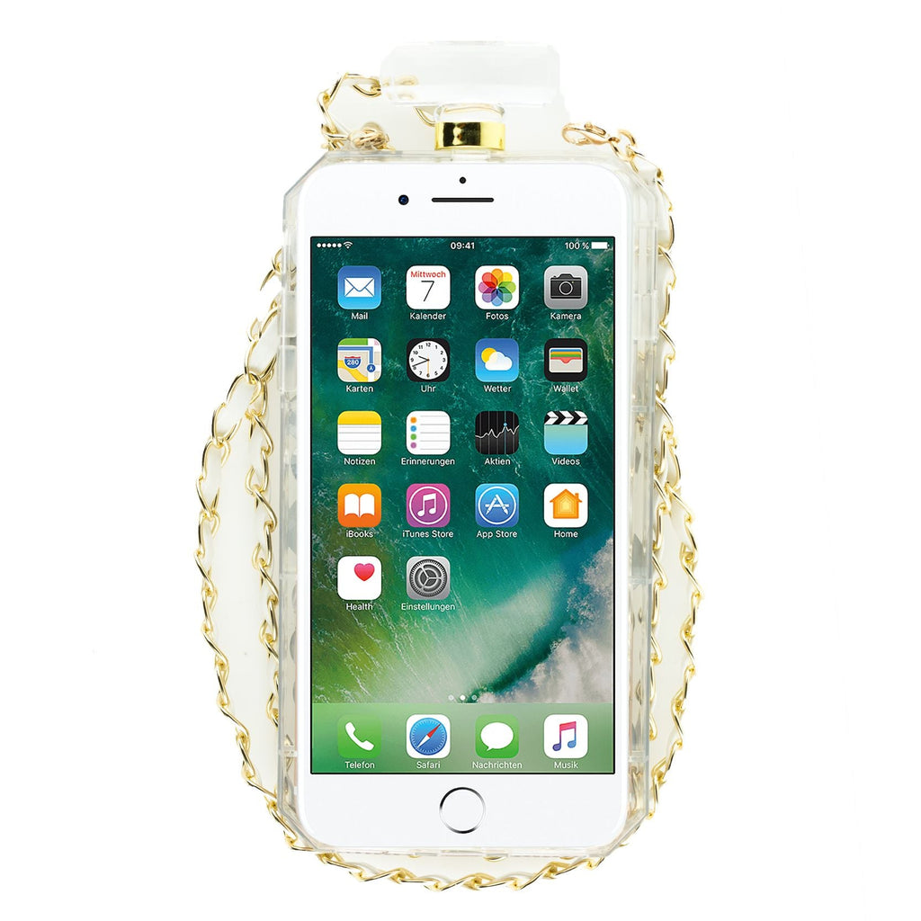 Handmade Silver Bling Bottle Iphone  7/8 Plus - Bling Cases.com