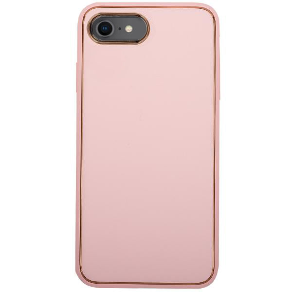 Leather Style Light Pink Gold Case Iphone 7/8 SE 2020