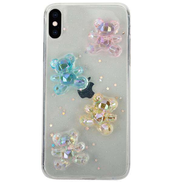 Crystal Teddy Bear 3D Case Iphone XS MAX