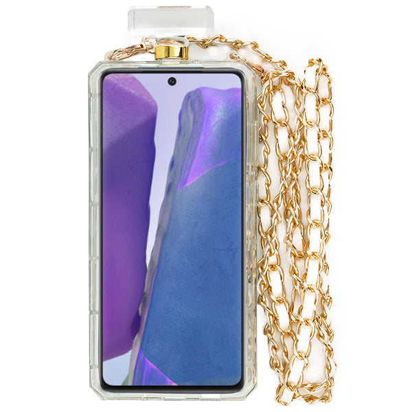 Handmade Silver Fox Bling Bottle Samsung Note 20