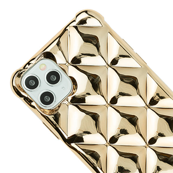 Plush Chrome Tpu Skin Case  Gold Iphone 13 Pro Max