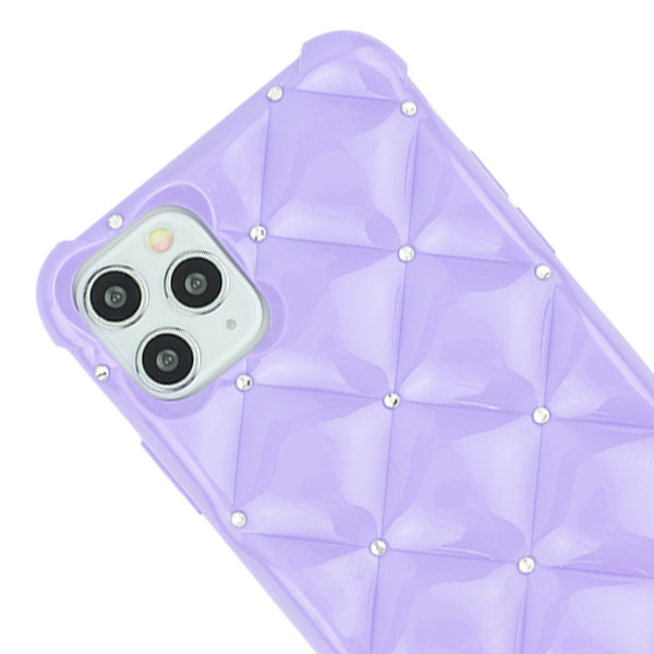 Plush Tpu Bling Skin Purple Iphone 11 Pro