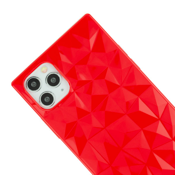 Square Box Triangle Tpu Skin Red Case Iphone 13 Pro