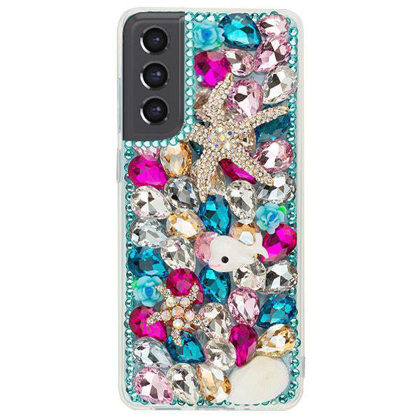 Handmade Seashells Bling Case Samsung S21 FE