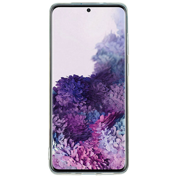 Square Box Light Blue Skin Clear Samsung S20