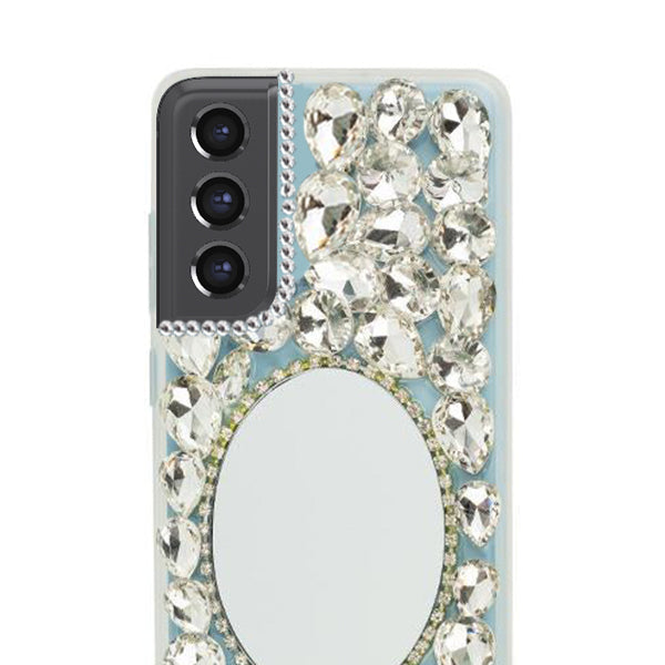 Handmade Mirror Silver Case Samsung S21 FE