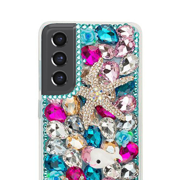 Handmade Seashells Bling Case Samsung S21 FE