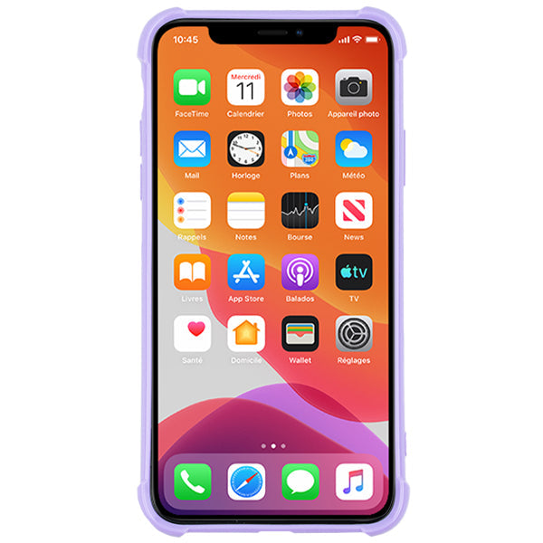 Plush Tpu Bling Skin Purple Iphone 11 Pro