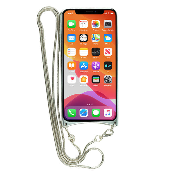 Bling Tpu Crossbody Silver Case Iphone 11 Pro