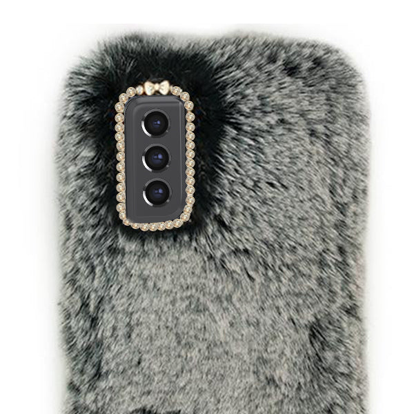 Fur Case Grey Samsung S21 FE