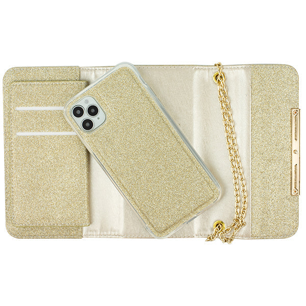 Glitter Detachable Purse Gold Iphone 11 Pro Max