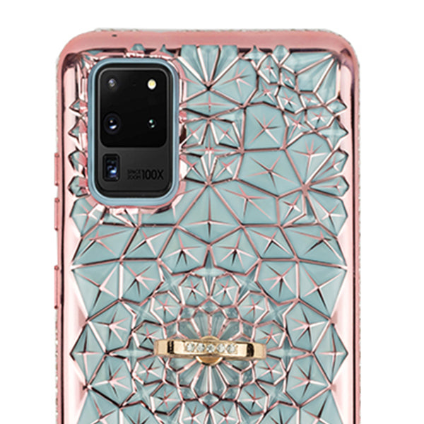 Abstract Ring Case Rose Gold Samsung S20 Ultra