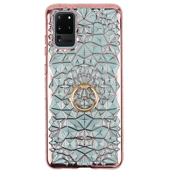 Abstract Ring Case Rose Gold Samsung S20 Ultra