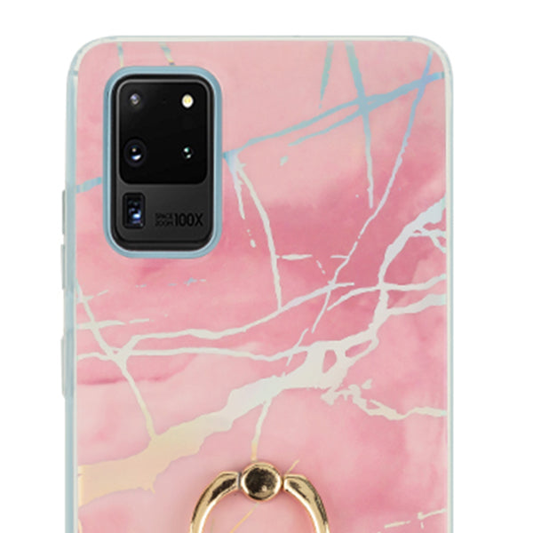 Marble Pink Ring Case Samsung S20 Ultra
