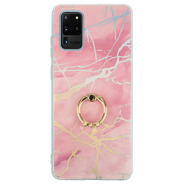 Marble Pink Ring Case Samsung S20 Ultra