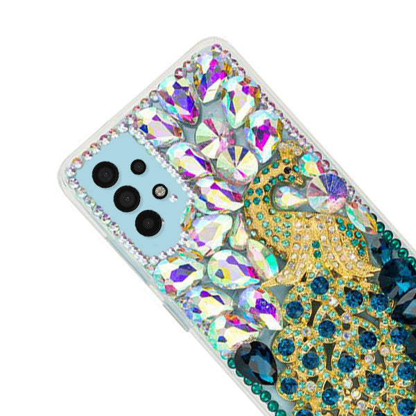 Handmade Peacock Bling Case Samsung A32 5G