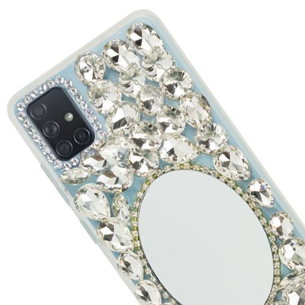 Handmade Bling Mirror Silver Case Samsung A71