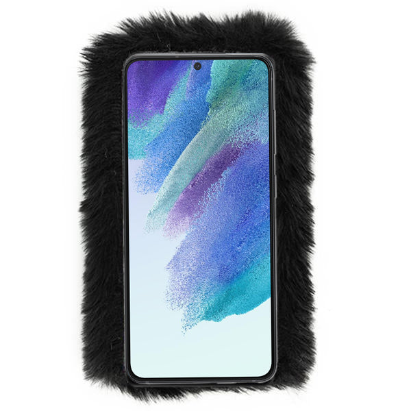 Fur Case Black Samsung S21 FE