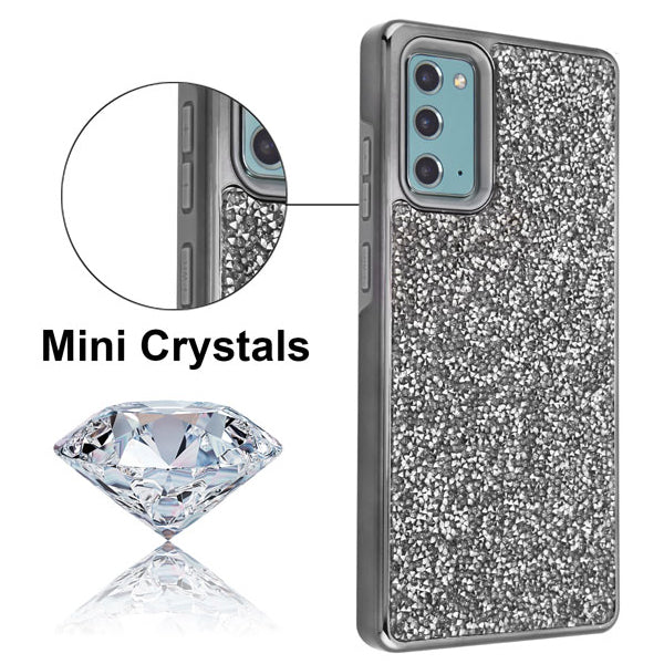 Hybrid Bling Grey Case Samsung Note 20