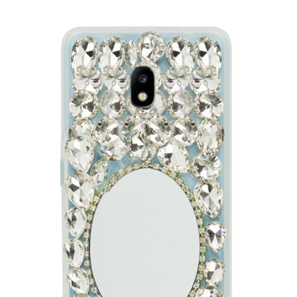 Handmade Bling Mirror Silver Case Samsung J7 2018