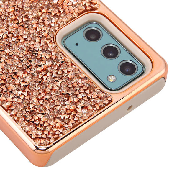 Hybrid Bling Rose Gold Case Samsung Note 20