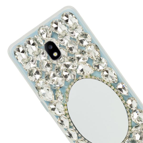 Handmade Bling Mirror Silver Case Samsung J3 2018