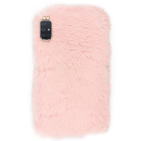 Fur Case Light Pink Samsung A71