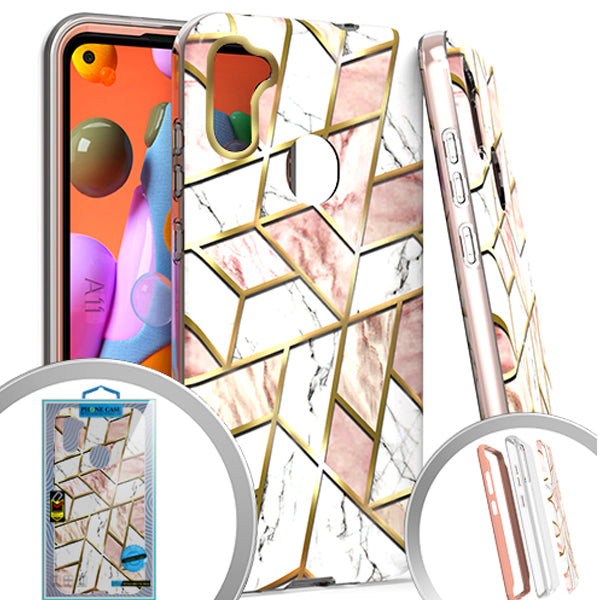 Marble Rose Gold Case Samsung A11