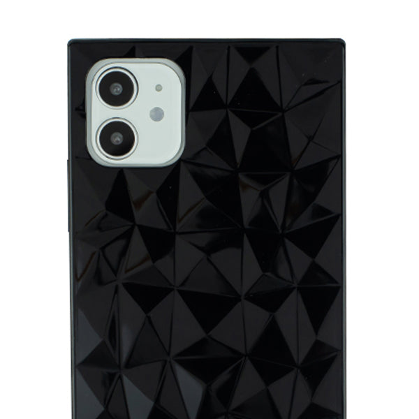 Square Box Triangle Tpu Skin Black Case Iphone 11