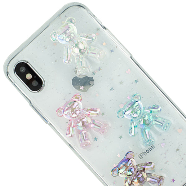 Crystal Teddy Bear Case IPhone 10