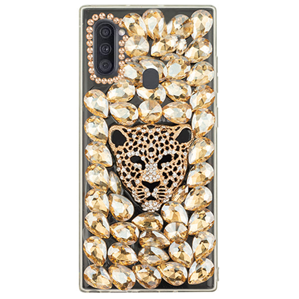 Handmade Cheetah Gold Bling Case Samsung A11