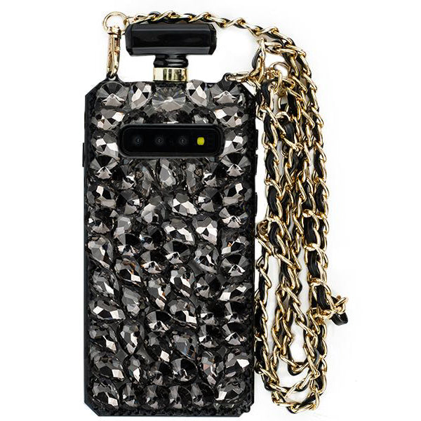 Handmade Bling Black Bottle Case Samsung S10