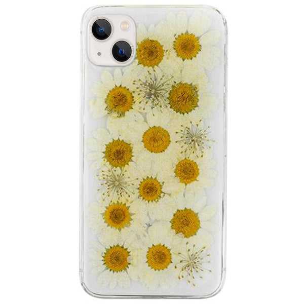 Real Flowers White Case Iphone 13 Mini