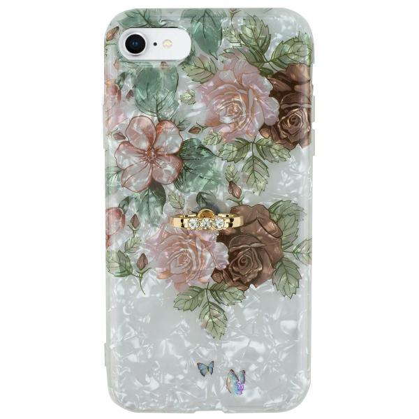 Flowers Pink Green Ring Skin Iphone 7/8 SE 2020