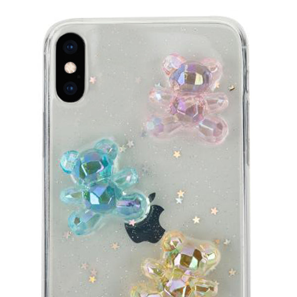 Crystal Teddy Bear 3D Case Iphone XS MAX