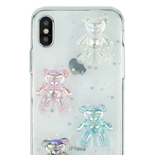 Crystal Teddy Bear Case IPhone 10