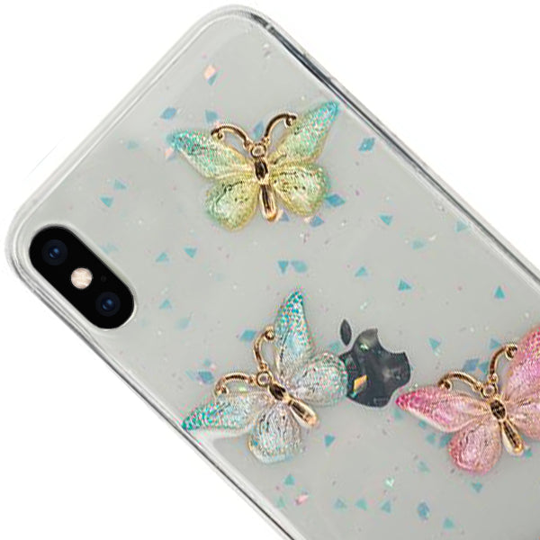 Butterflies 3D Pastel Case Iphone 10/X/XS