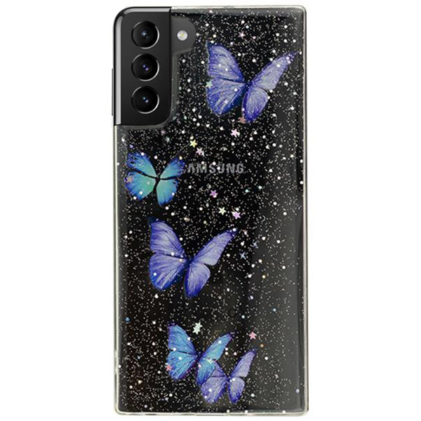 Butterflies Purple Case Samsung  S21 Plus