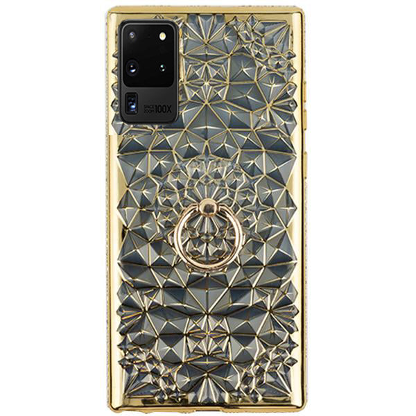 Abstract Ring Case Gold Samsung S20 Ultra