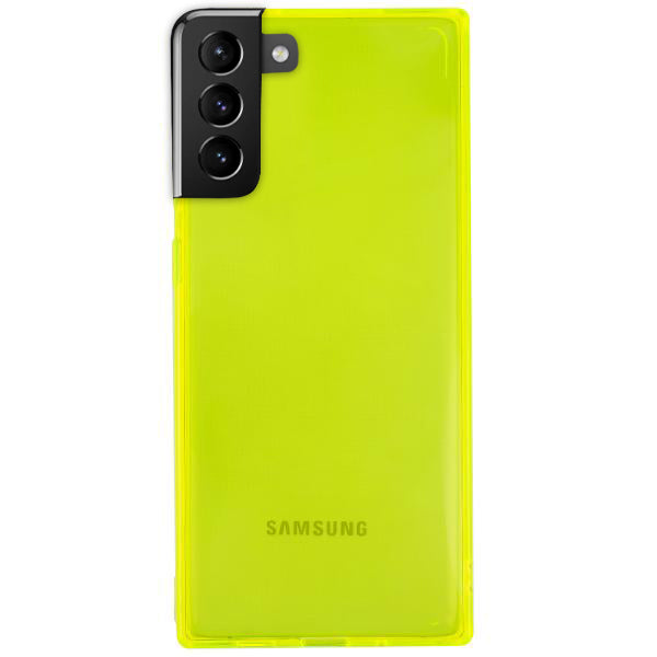 Square Box Skin Neon Green Samsung S21 Plus