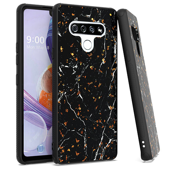 Marble Flake Black Case LG Stylo 6