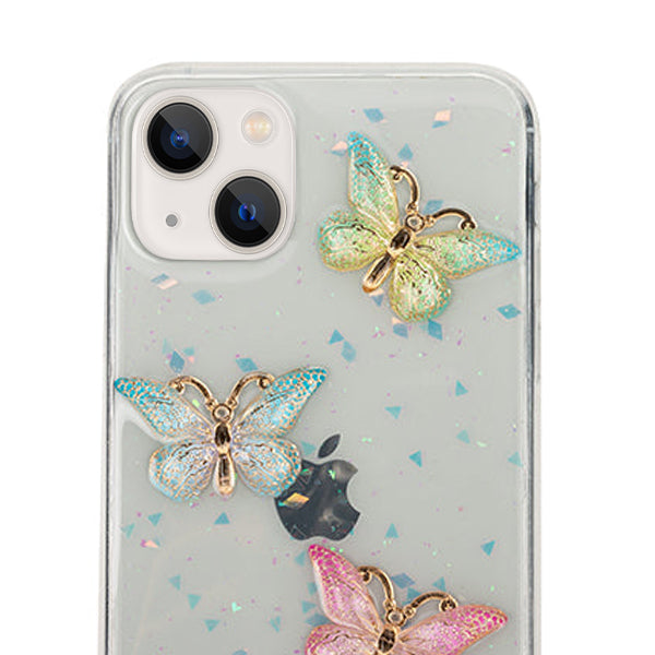 Butterflies 3D Pastel Case IPhone 13