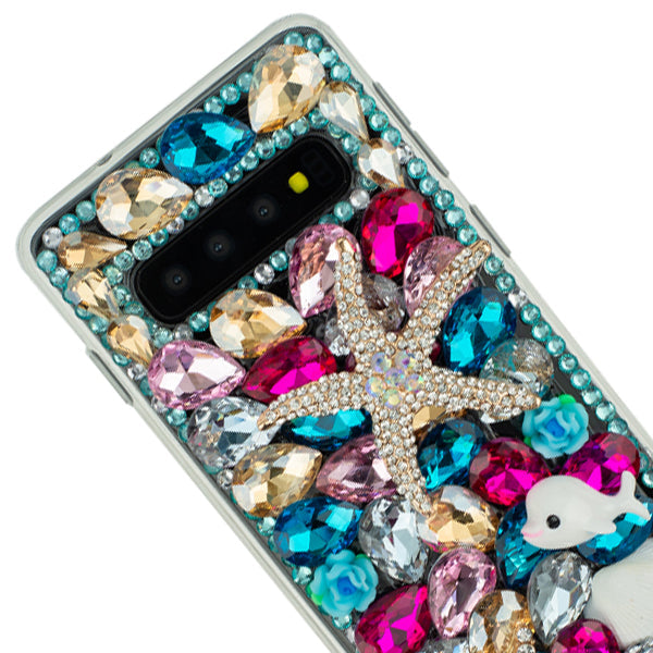Handmade Seashells Bling Case Samsung S10