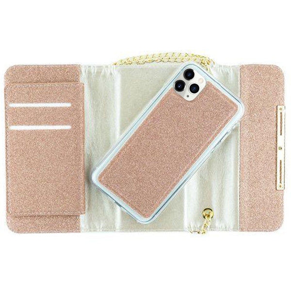 Glitter Detachable Purse Rose Gold IPhone 11 Pro Max