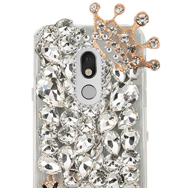 Handmade Fox Silver Bling Case LG Stylo 4