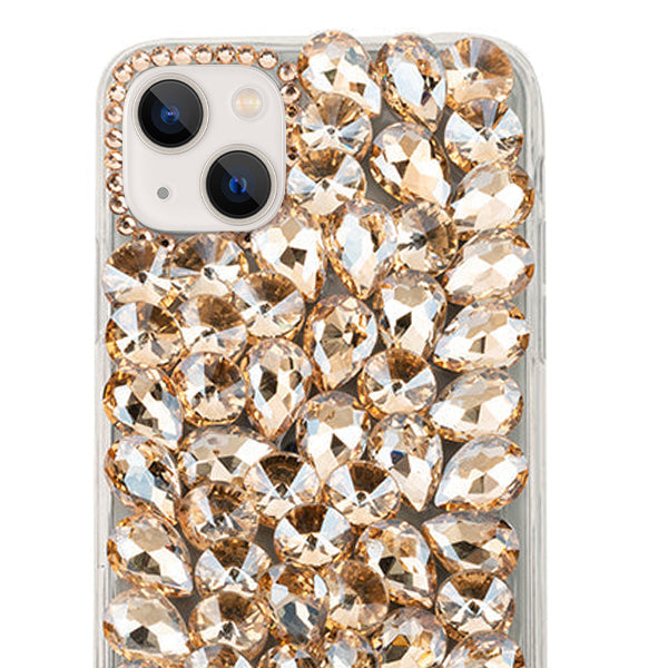 Handmade Bling Gold Case IPhone 13