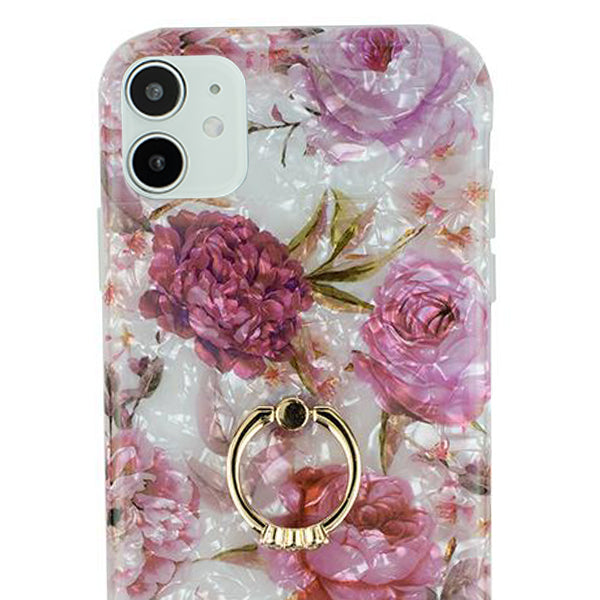 Flowers Pink Swirl Ring Skin Iphone 11