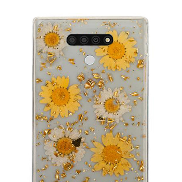 Real Flowers Yellow Flake LG Stylo 6