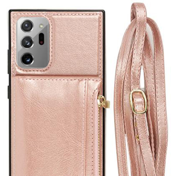 Crossbody Pouch Rose Gold Case Samsung Note 20 Ultra