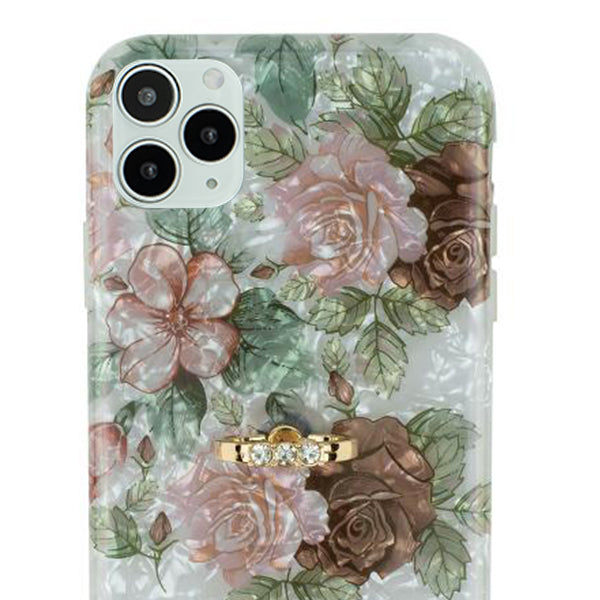 Flowers Pink Green Ring Skin Iphone 11 Pro Max